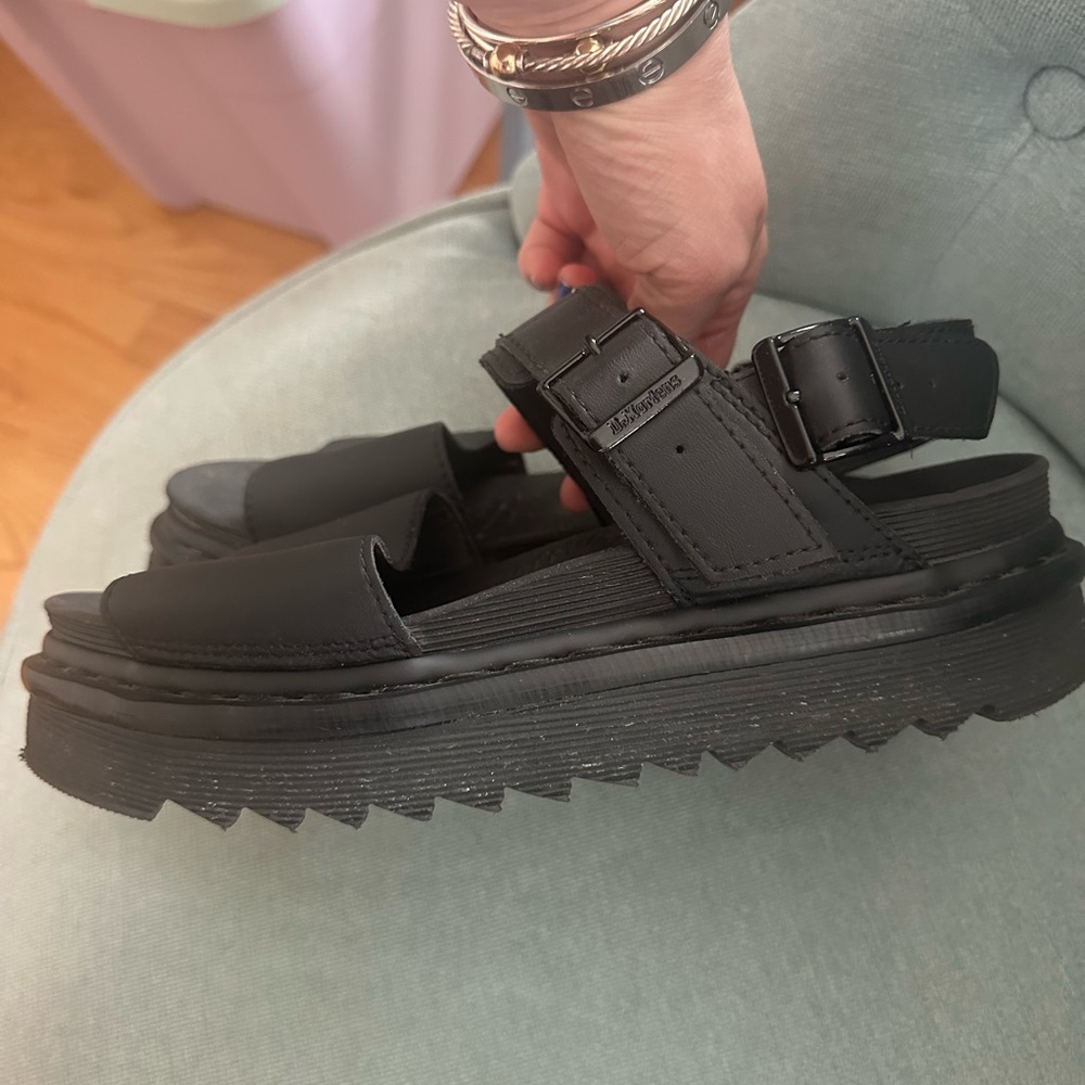Dr. Martens Black Chunky Sandals